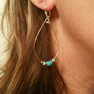 Touch of turquoise earrings